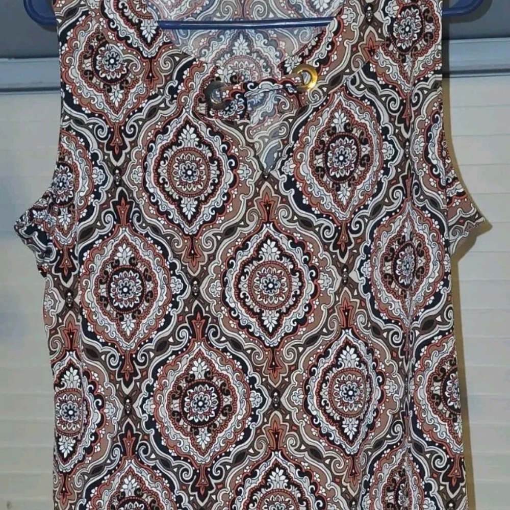 Ladies XL Tommy Hilfiger Sleeveless Mandala  Blouse